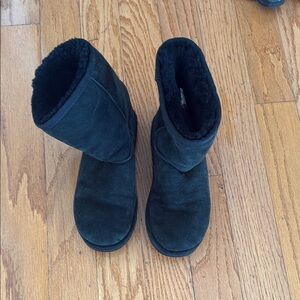 UGG Black Sheepskin Boots